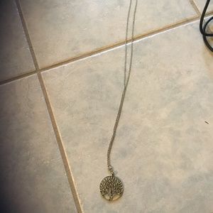 Womens costume tree of life necklace